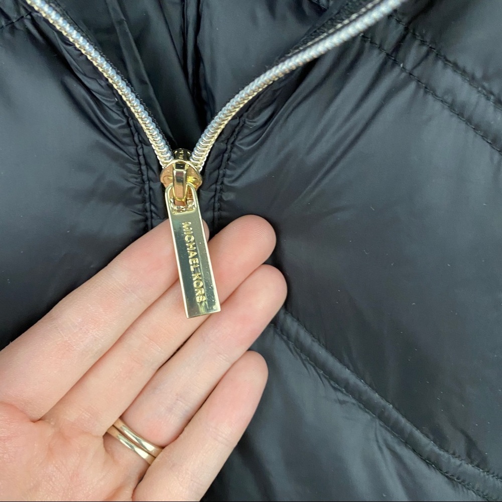 Michael Kors • Black Packable Down Coat - Picture 3 of 6